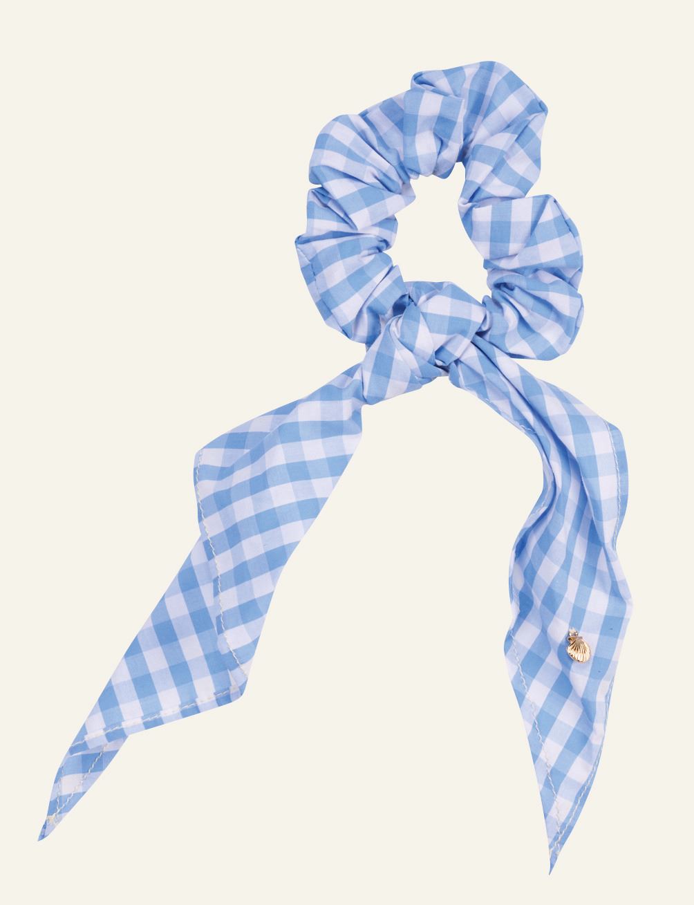 Schrunchie Himmelblau - ø6,5 cm Himmelblau - 1