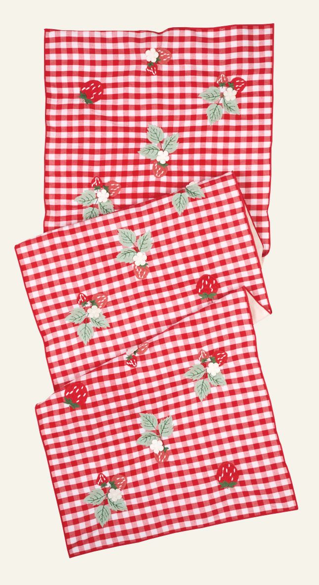 Tischläufer Rot - 33x110cm Rot - 1