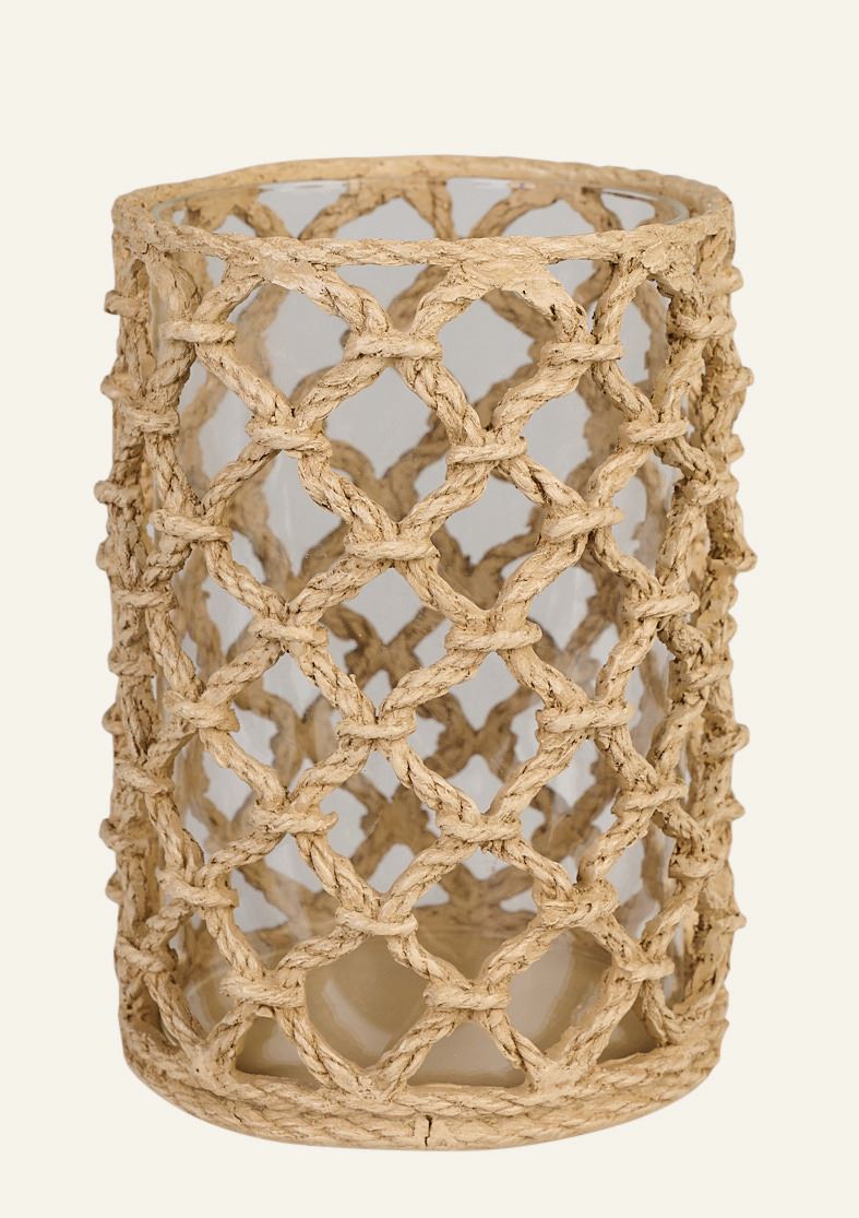 Teelichthalter Beige - 10,7x10,7x15 cm Beige - 1