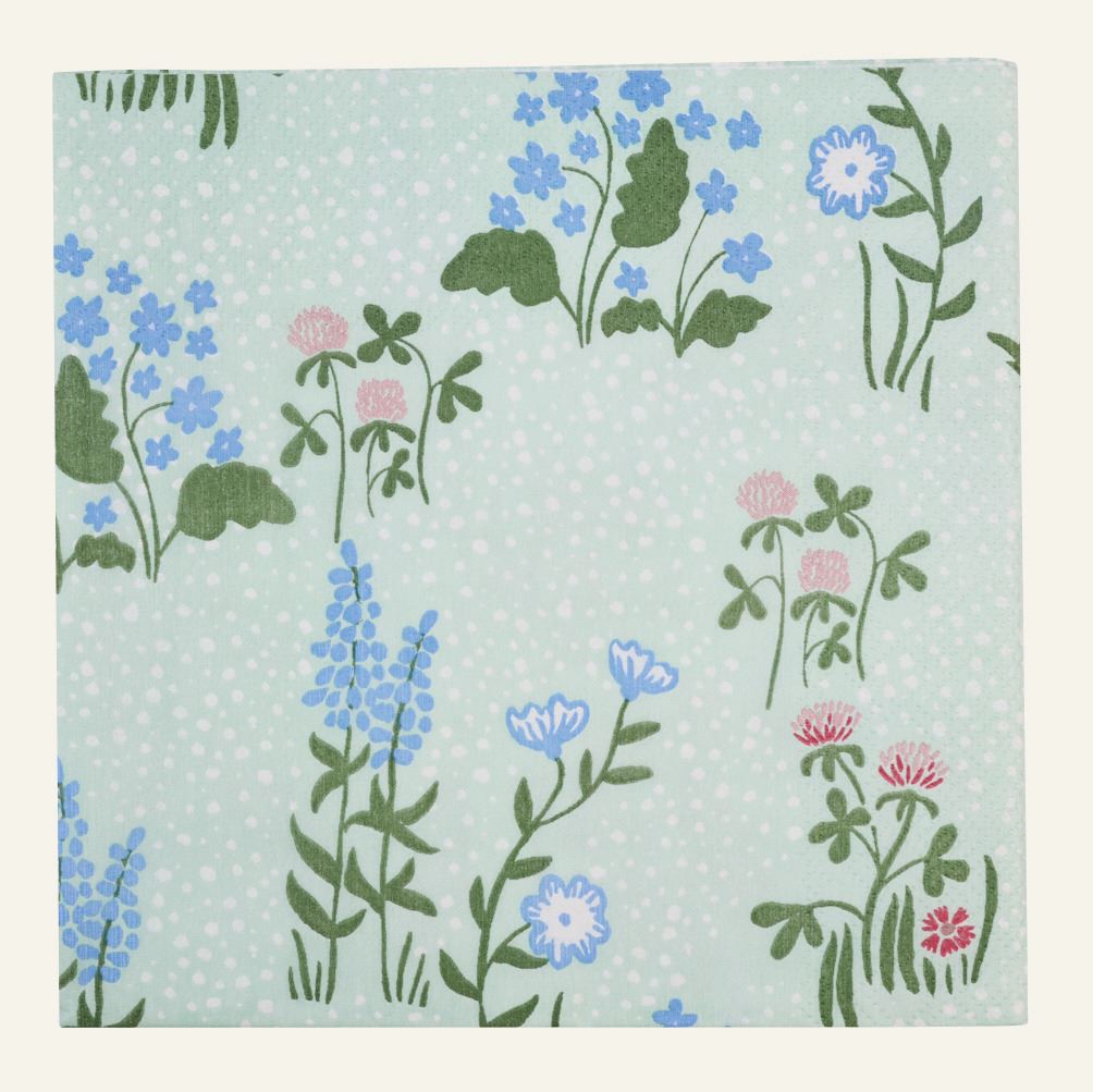 Papierservietten Multi/Grün - 33x33 cm Multi/Grün - 1