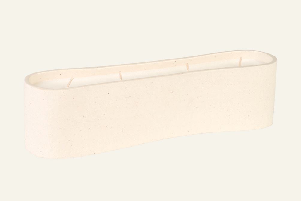Dekorative Kerze Beige - 30,5x7,5x8 cm Beige - 1