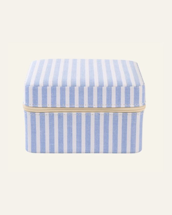 Schmuckkästchen mit Reißverschluss Blau - 11x11 cm Blau - 1
