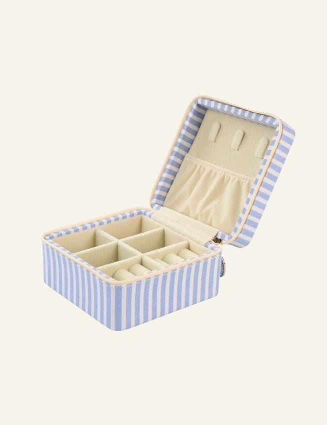 Schmuckkästchen mit Reißverschluss Blau - 2