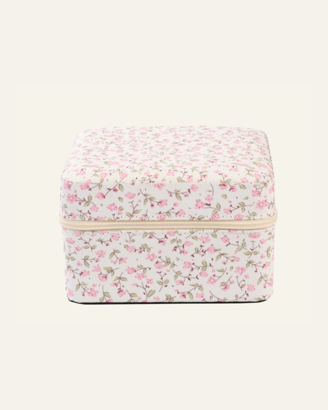 Schmuckkästchen mit Reißverschluss Rosa - 11x11 cm Rosa - 1