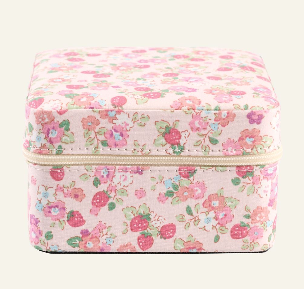 Schmuckkästchen mit Reißverschluss Rosa - 11x11 cm Rosa - 1