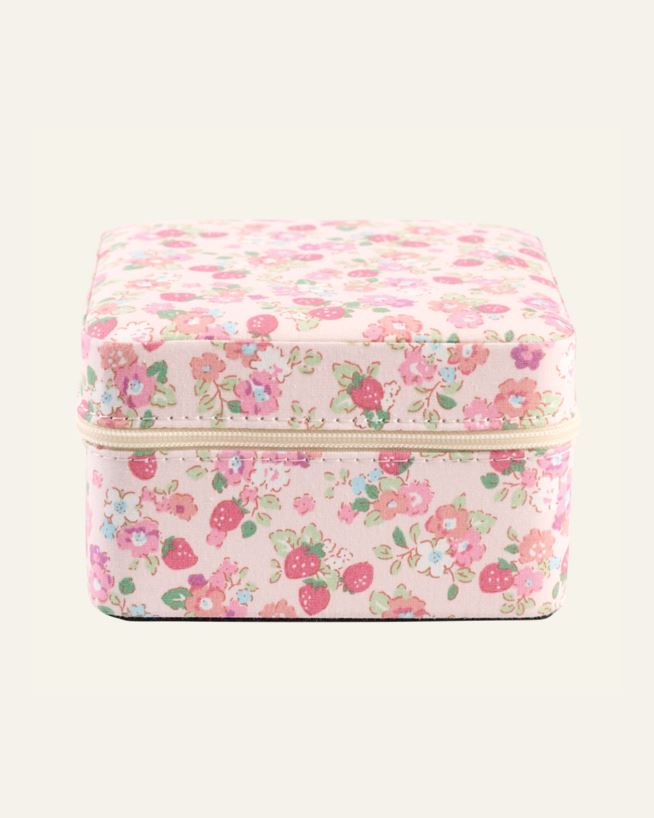 Schmuckkästchen mit Reißverschluss Rosa - 11x11 cm Rosa - 1