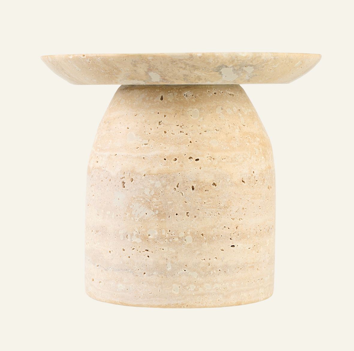 Kerzenhalter Beige - 15x15x15,5 cm Beige - 1