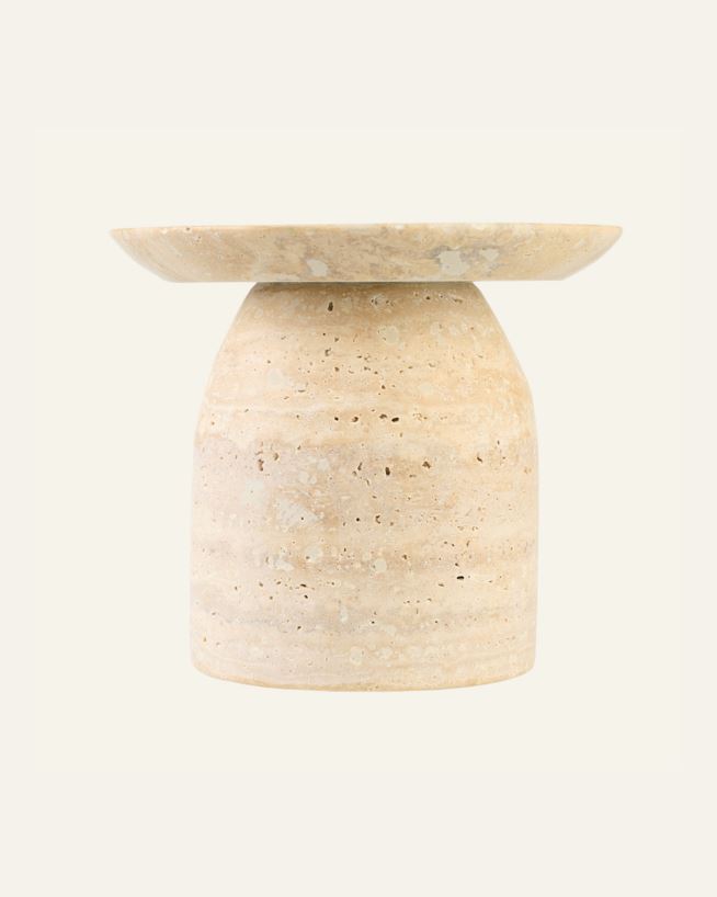 Kerzenhalter Beige - 15x15x15,5 cm Beige - 1