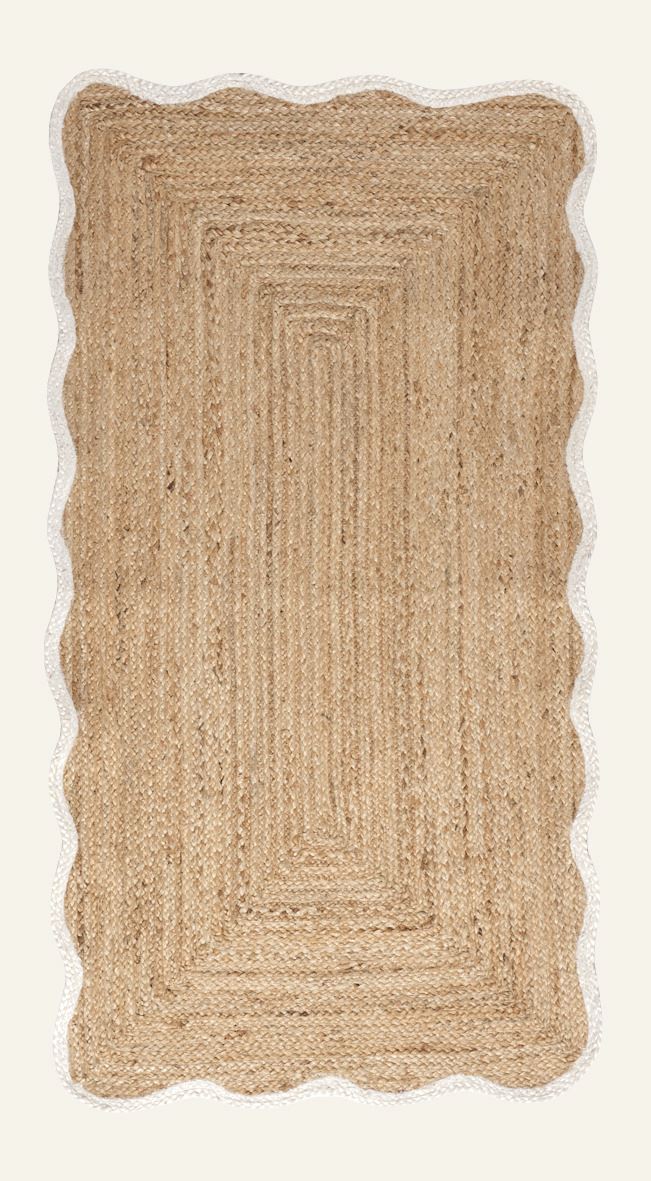 Jute-Teppich Offwhite - 80x150 cm Offwhite - 1