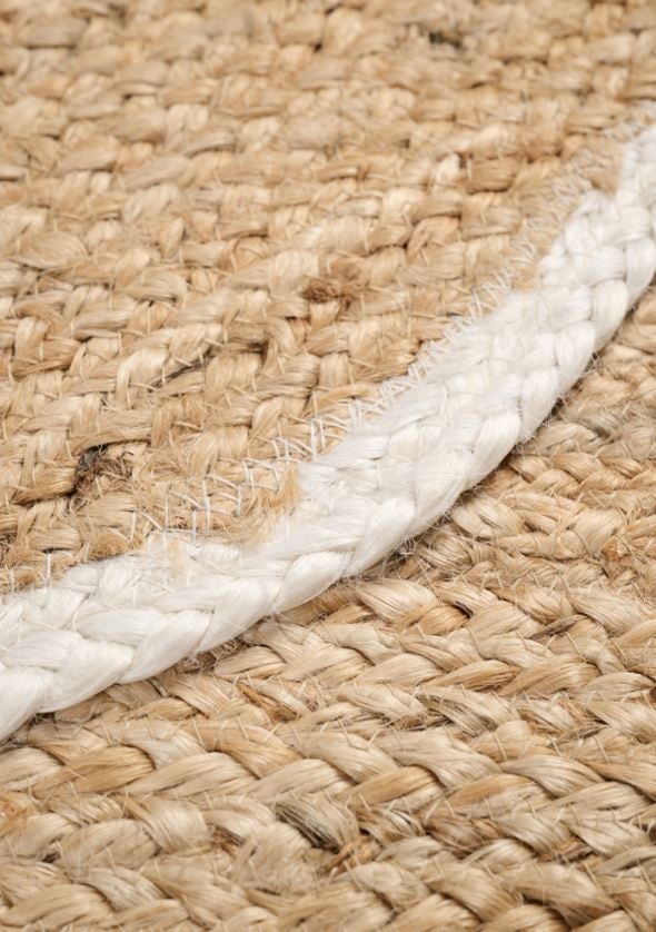 Jute-Teppich Offwhite - 4