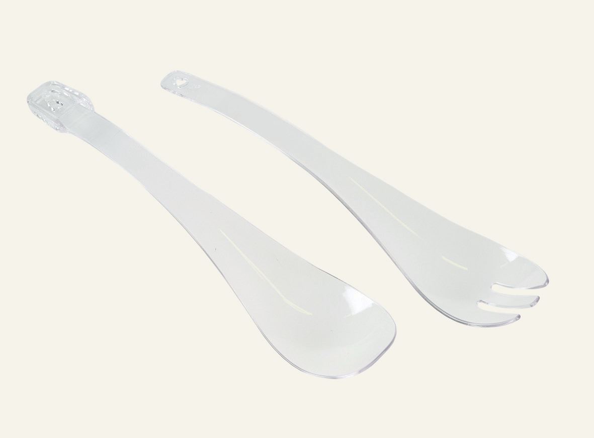 Salatbesteck Transparent - 30,8x6,5 cm Transparent - 1