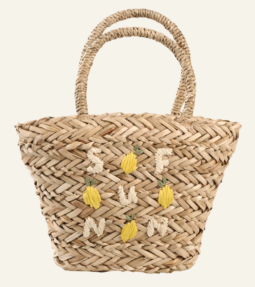 Strohtasche Natur - 32x20x7 cm Natur - 1