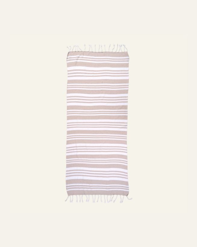 Strandtuch Beige - 80x170 cm Beige - 1