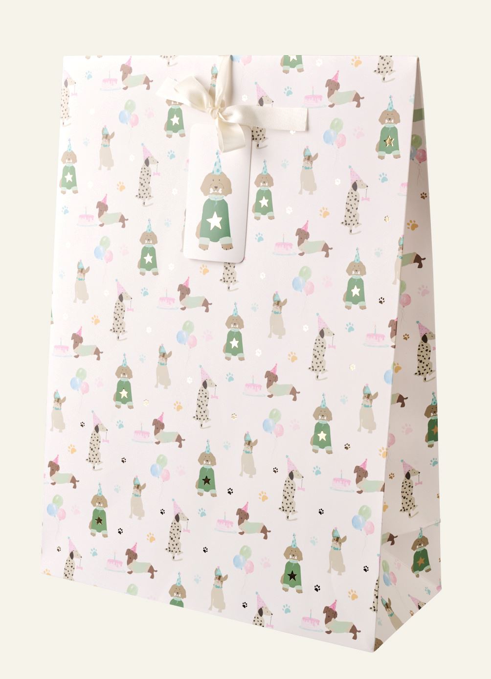Geschenktüte Multi/Weiß - 36x50x15 cm Multi/Weiß - 1