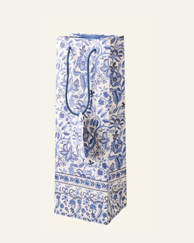 Geschenktüte für Flaschen Multi/Blue - 12x36x10 cm Multi/Blue - 1
