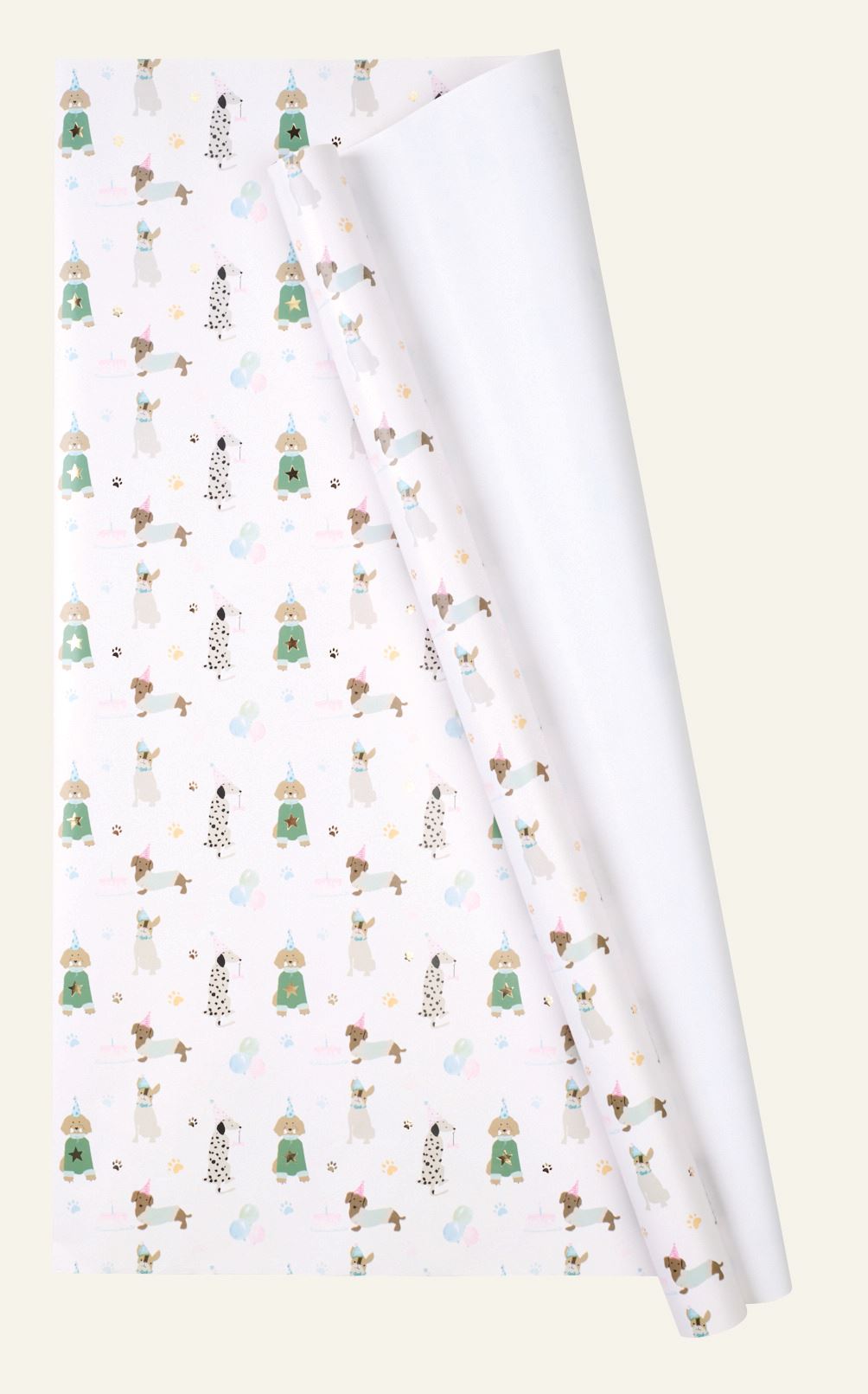 Geschenkpapier Multi/Weiß - 70cm x 3m Multi/Weiß - 1