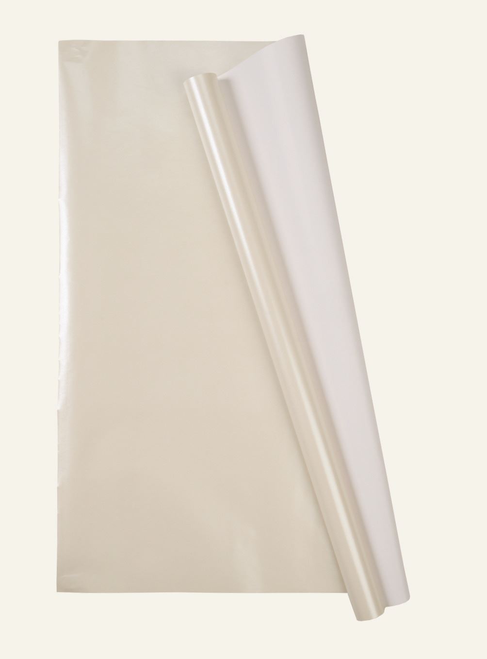 Geschenkpapier Creme - 70cm x 3m Creme - 1