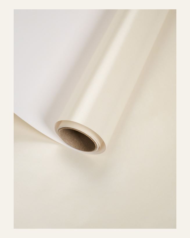 Geschenkpapier Creme - 70cm x 3m Creme - 1