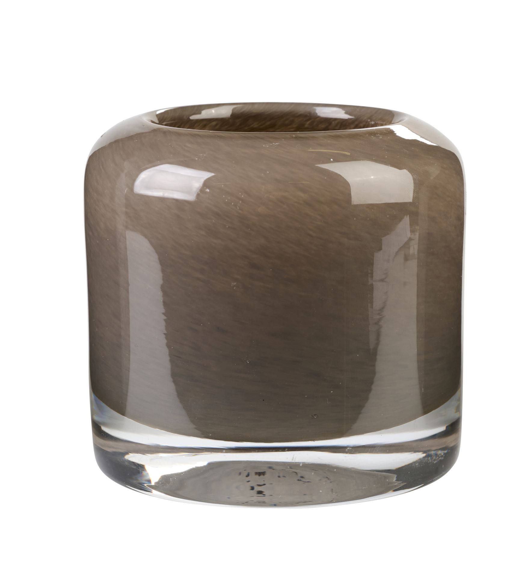 Teelichthalter Taupe - 10x10x9,5 cm Taupe - 1