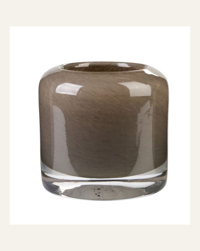 Teelichthalter Taupe - 10x10x9,5 cm Taupe - 1