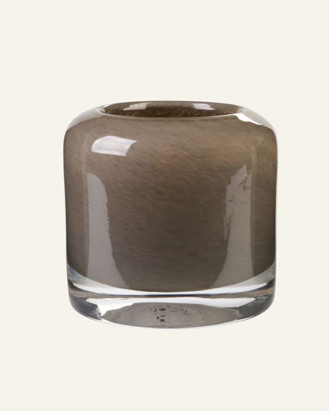 Teelichthalter Taupe - 10x10x9,5 cm Taupe - 1