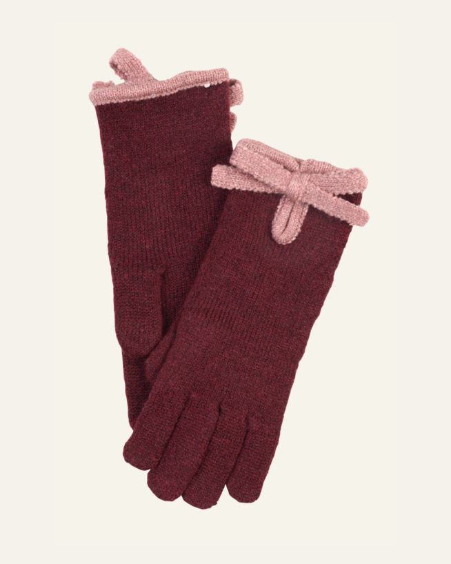 Handschuhe Burgund - one size Burgund - 1