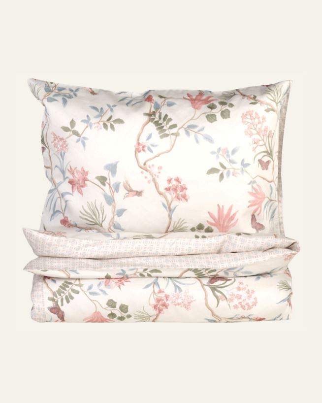 Satin-Bettwäsche Offwhite - 135x200+80x80 cm Offwhite - 1
