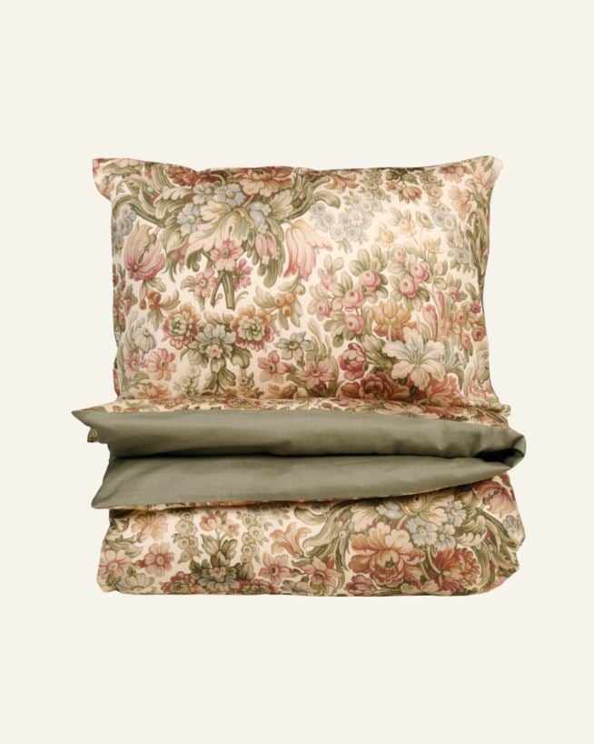 Satin-Bettwäsche Multi/Pink - 135x200+80x80 cm Multi/Pink - 1