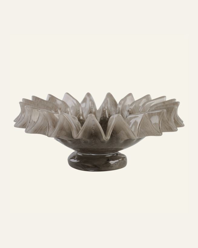 Servierteller Hellbraun - 20x20x8 cm Hellbraun - 1
