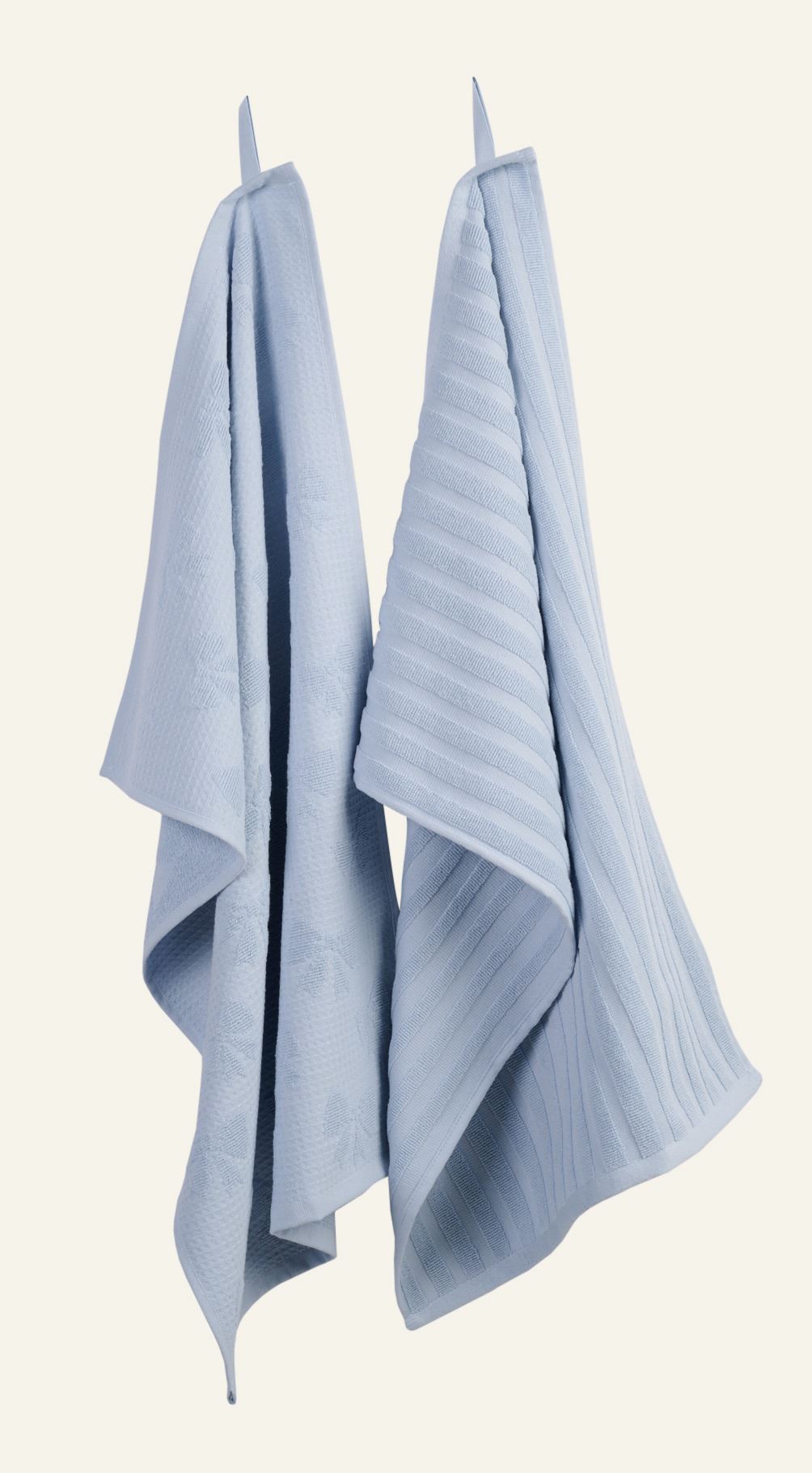 2Er-Set Küchentücher Blau - 70x45 cm Blau - 1