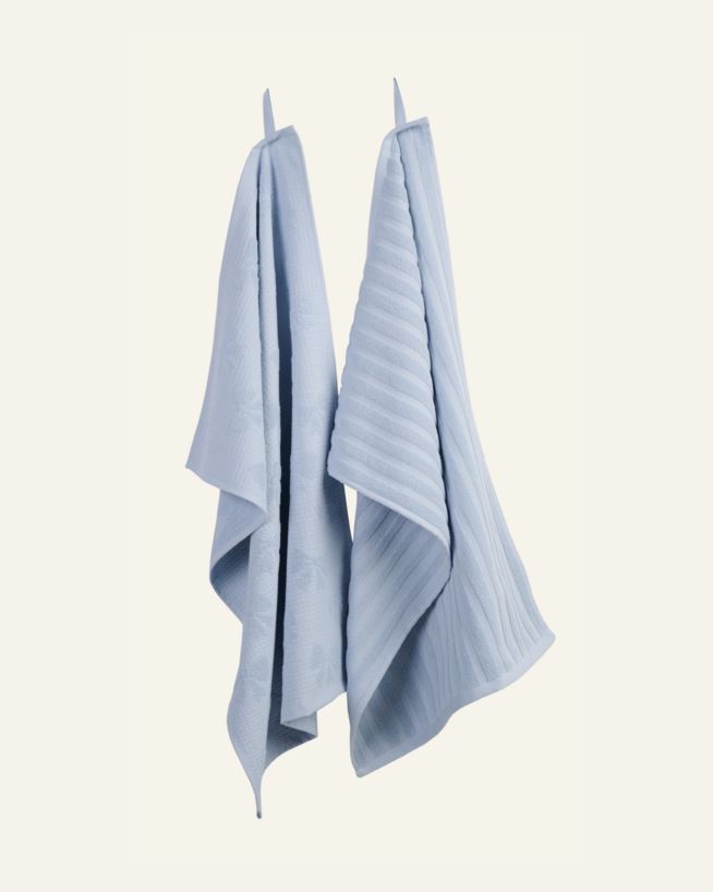 2Er-Set Küchentücher Blau - 70x45 cm Blau - 1