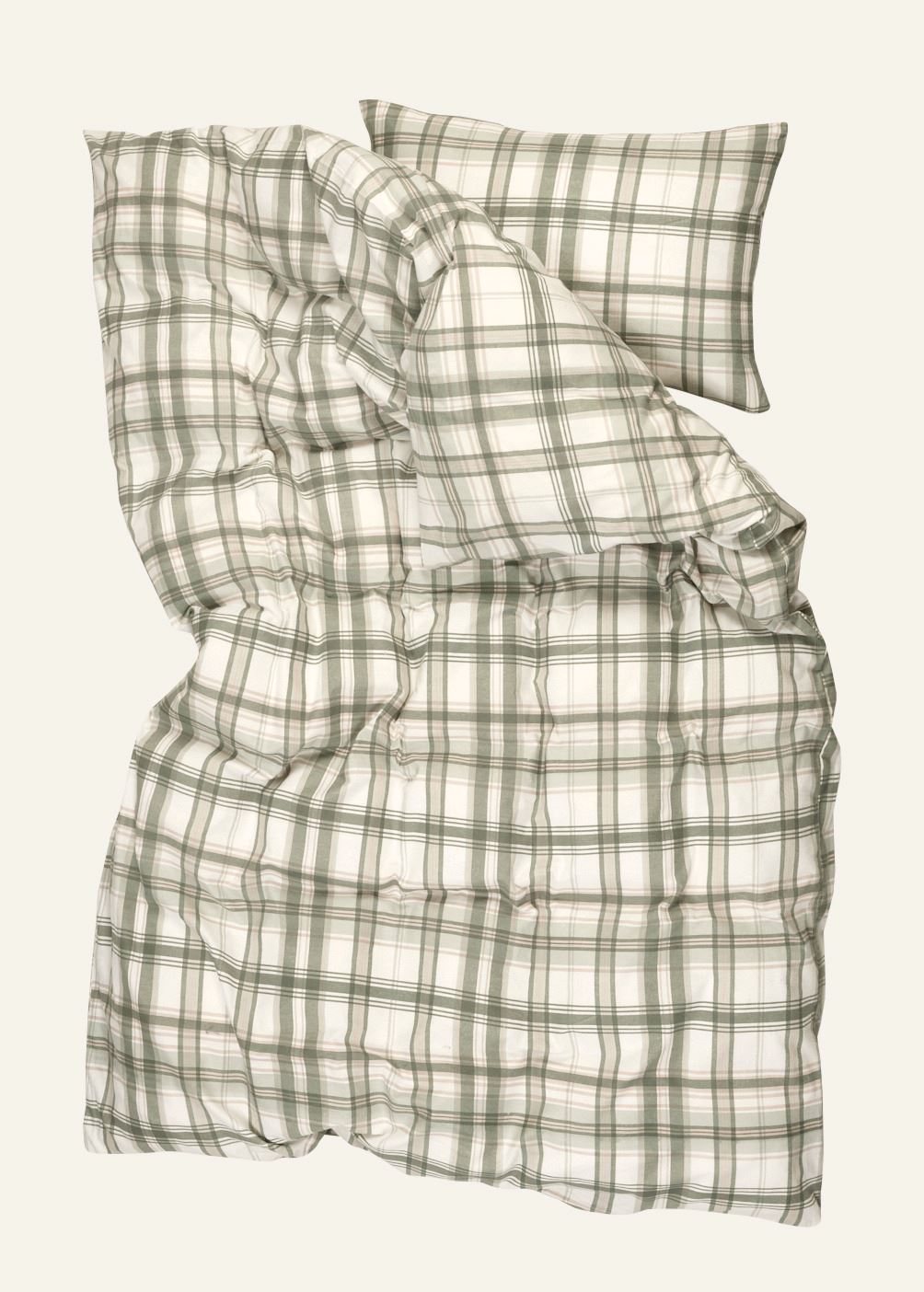 Flanellbettwäsche Multi/Grün - 2