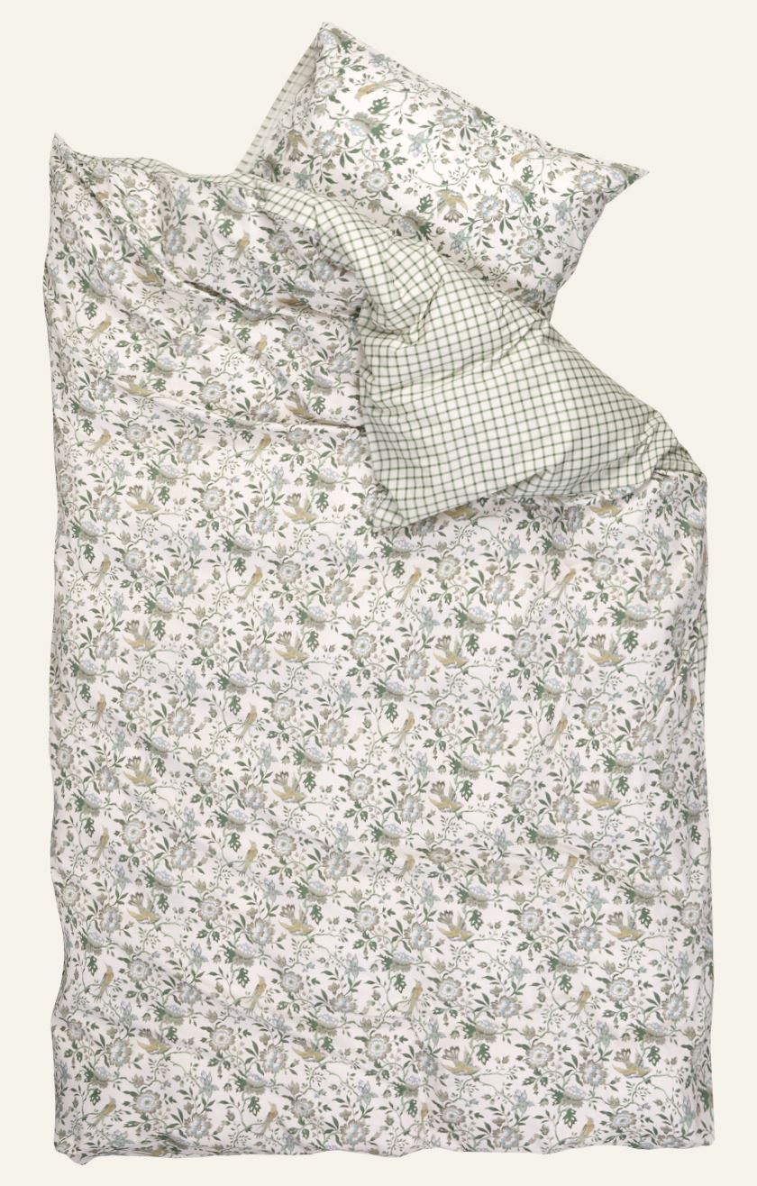 Satin-Bettwäsche Multi/Grün - 5