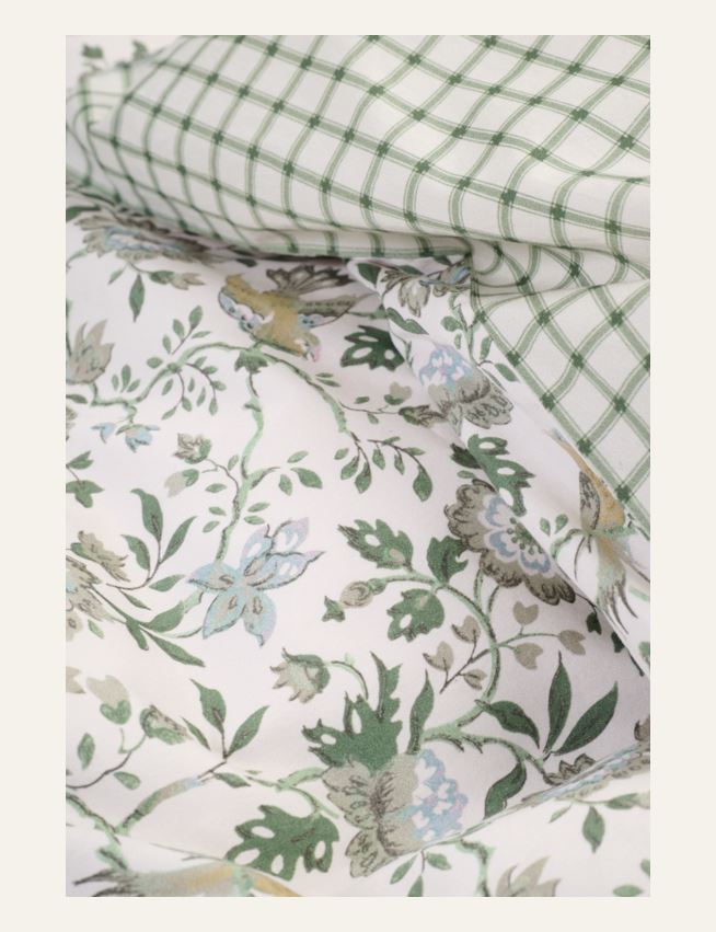 Satin-Bettwäsche Multi/Grün - 6