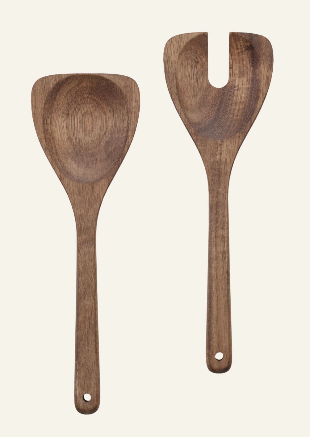 Salatbesteck Braun - 25x8,2 cm Braun - 1