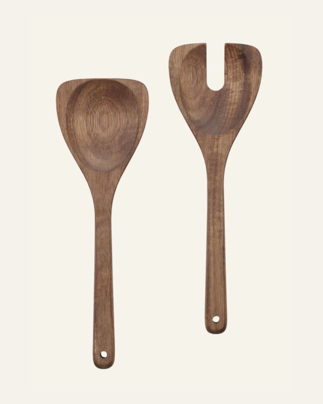 Salatbesteck Braun - 25x8,2 cm Braun - 1