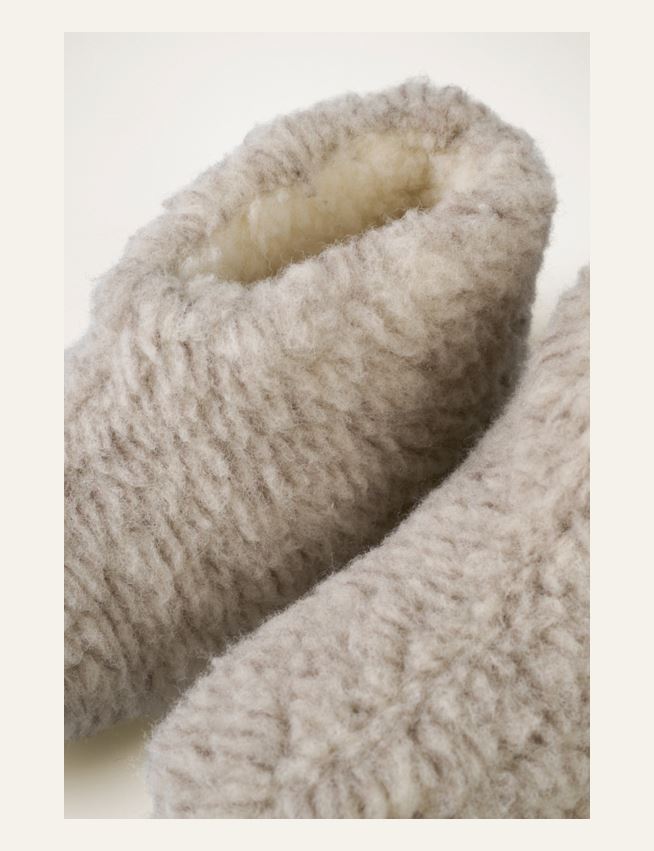 Wollhausschuhe Hellbeige - 2