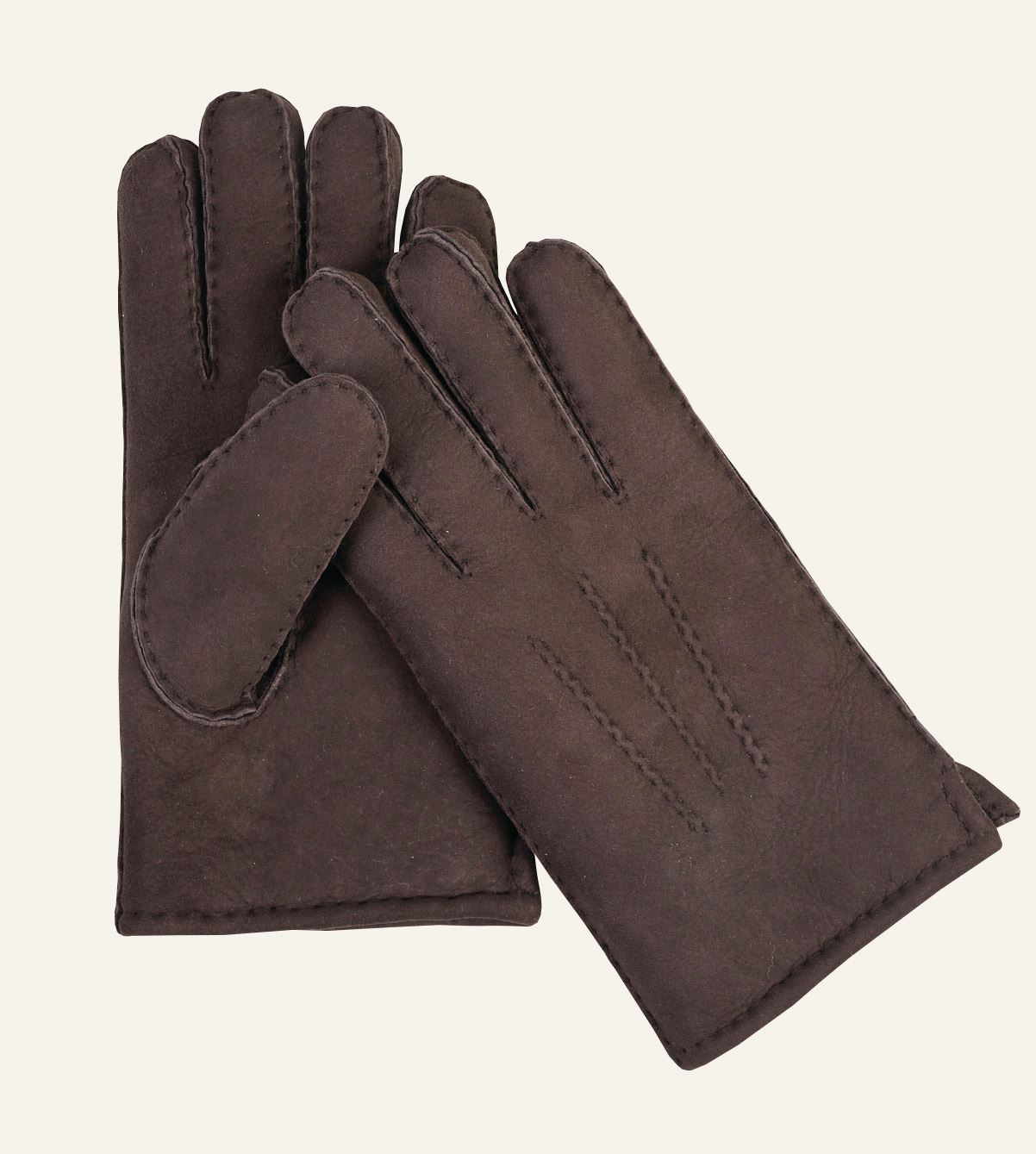 Lederhandschuh Dunkelbraun - one size Dunkelbraun - 1