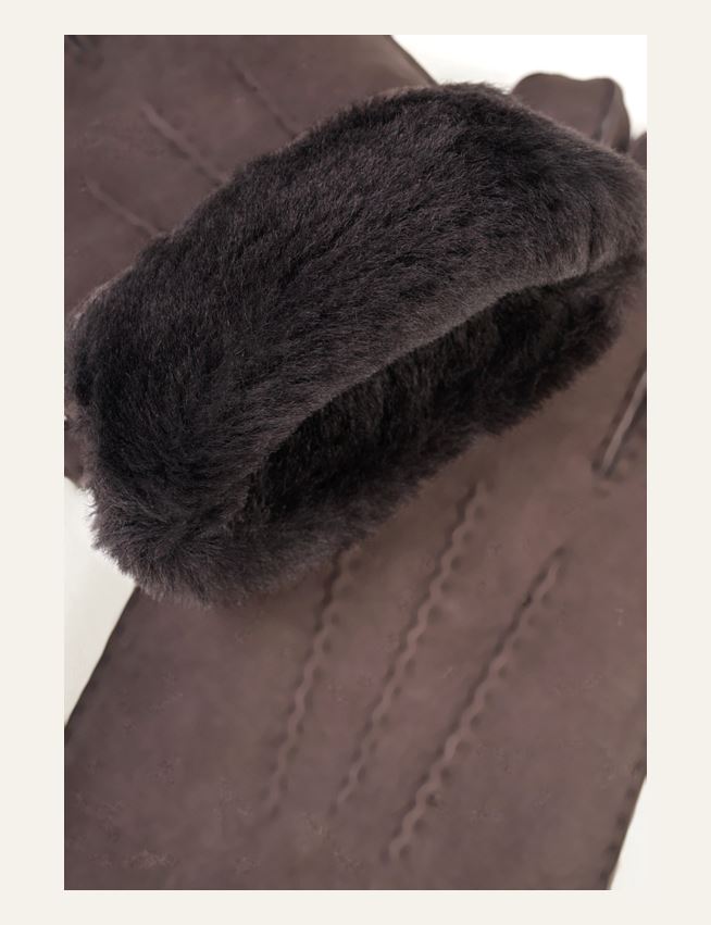 Lederhandschuh Dunkelbraun - 2
