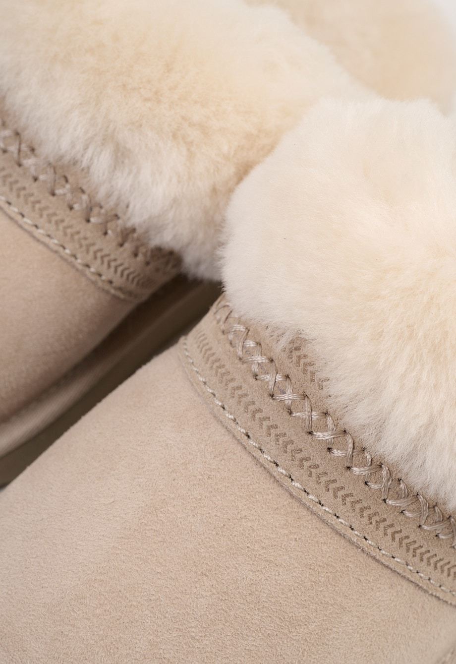 Hausschuhe Hellbeige - 3