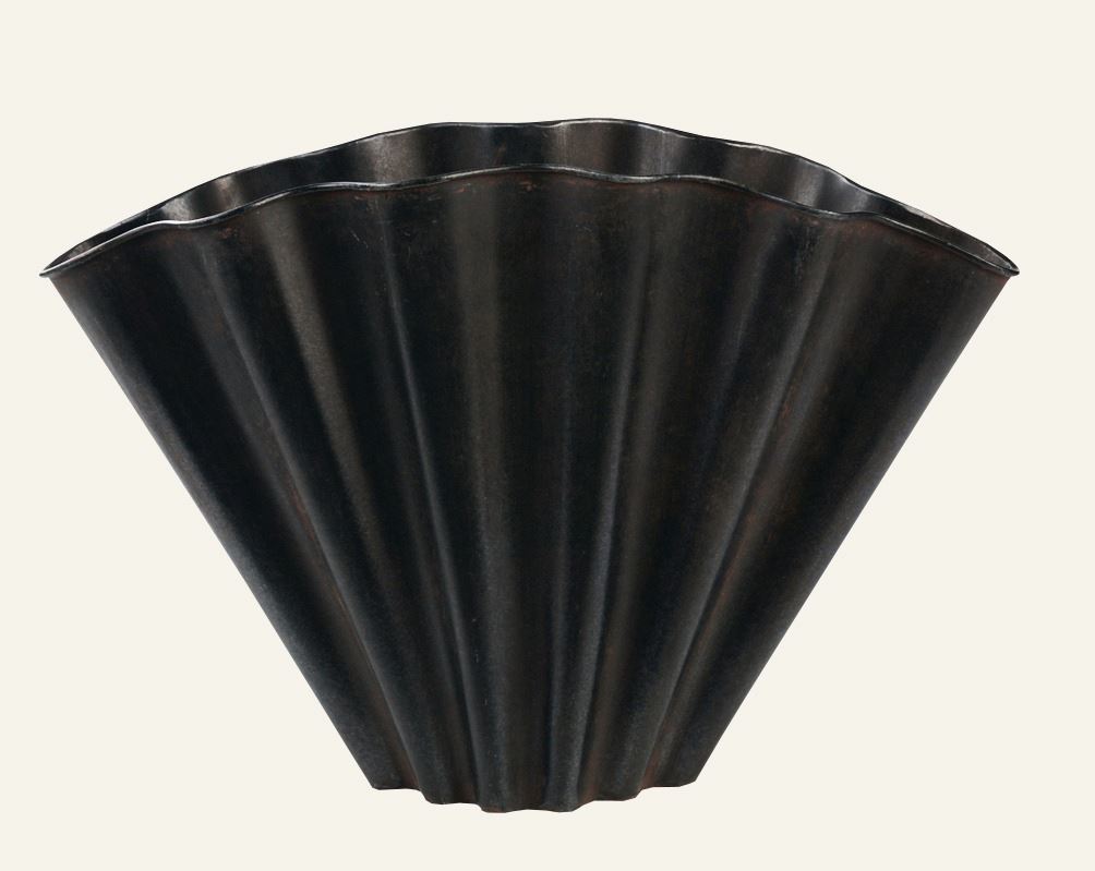 Dekorative Vase Dunkelgrau - 36x13x25 cm Dunkelgrau - 1