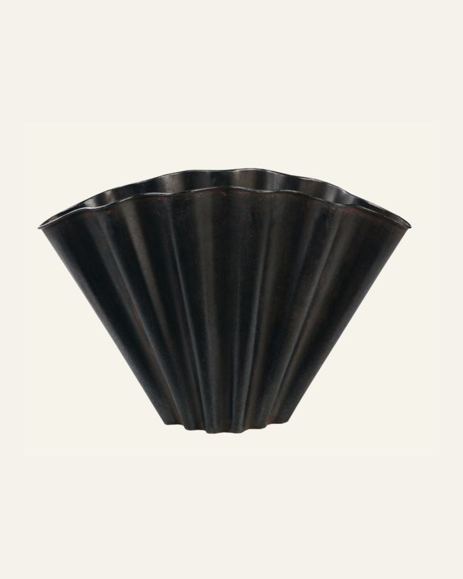 Dekorative Vase Dunkelgrau - 36x13x25 cm Dunkelgrau - 1