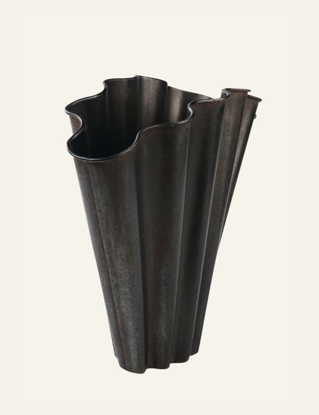 Dekorative Vase Dunkelgrau - 2