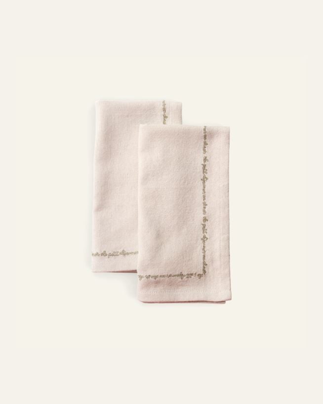 Stoffservietten im 2er-Set Natur - 45x45 cm Natur - 1