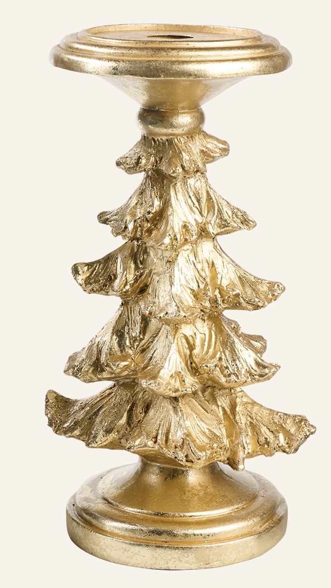 Kerzenständer Gold - 12,5x12x21,2 cm Gold - 1