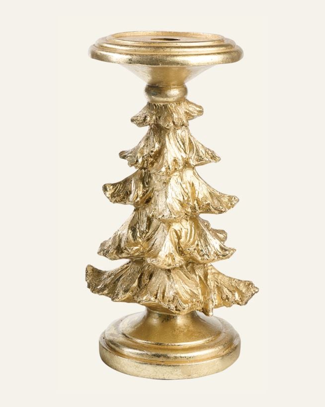 Kerzenständer Gold - 12,5x12x21,2 cm Gold - 1