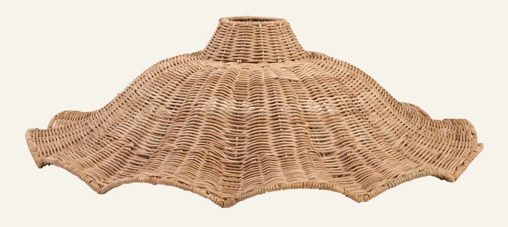 Lampenschirm Hellbraun - ø61x18 cm Hellbraun - 1