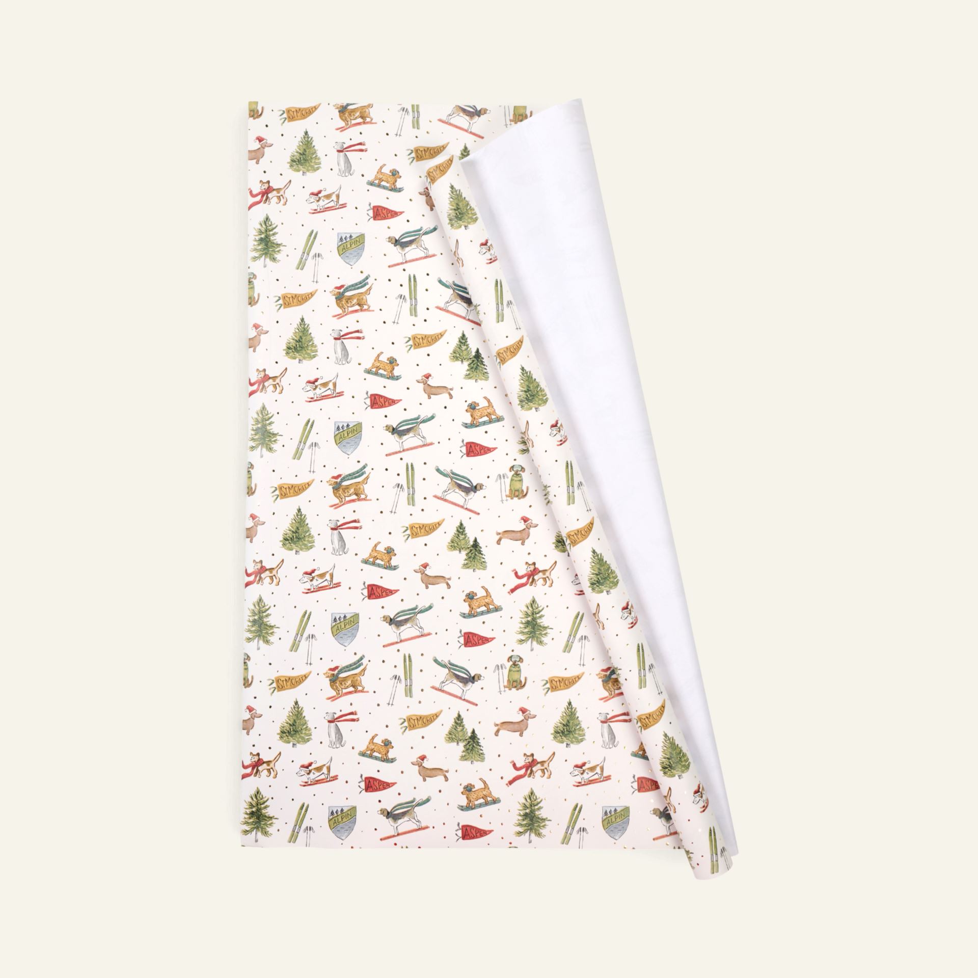 Geschenkpapier Multi/Weiß - 70cm x 3m Multi/Weiß - 1