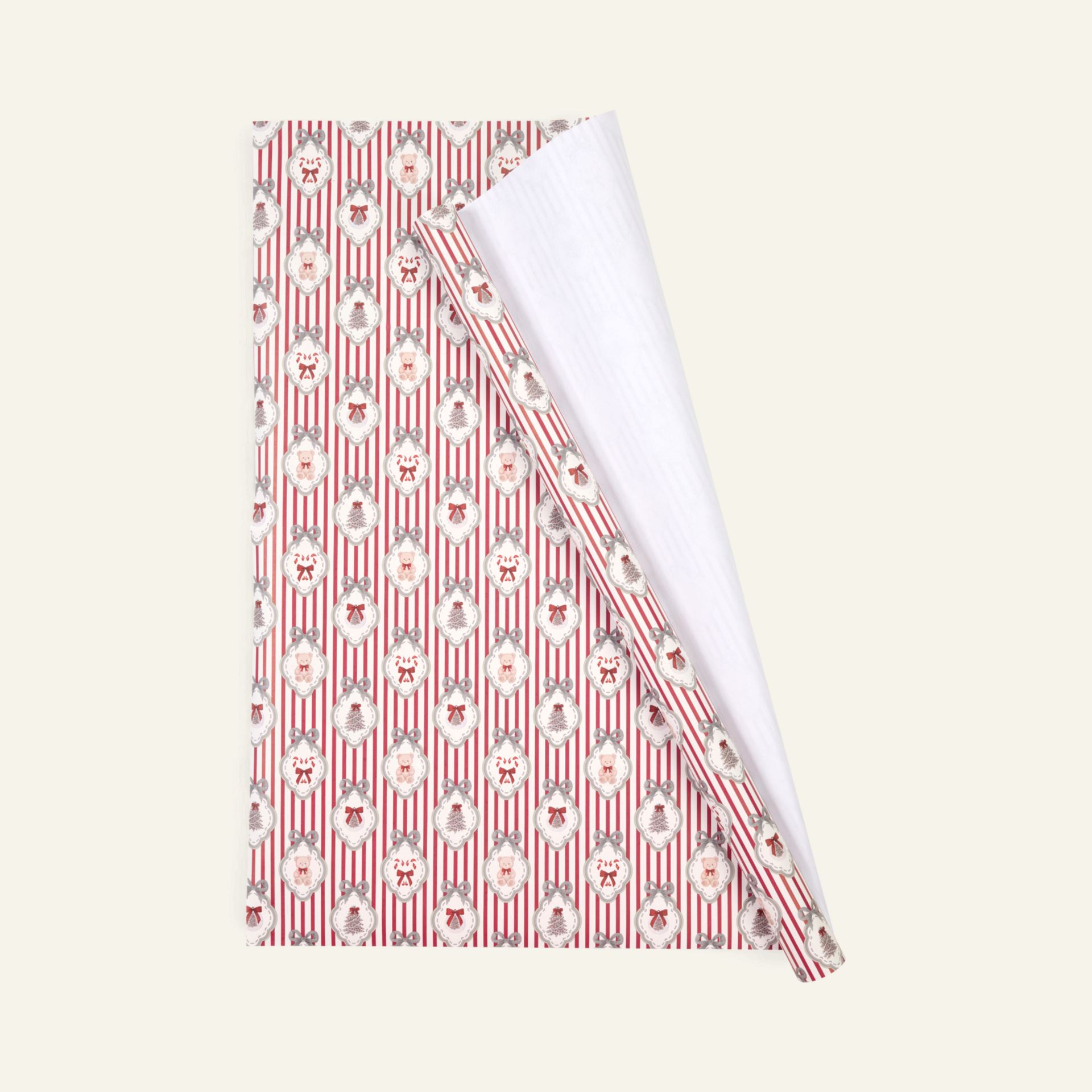 Geschenkpapier Multi/Weiß - 70cm x 3m Multi/Weiß - 1