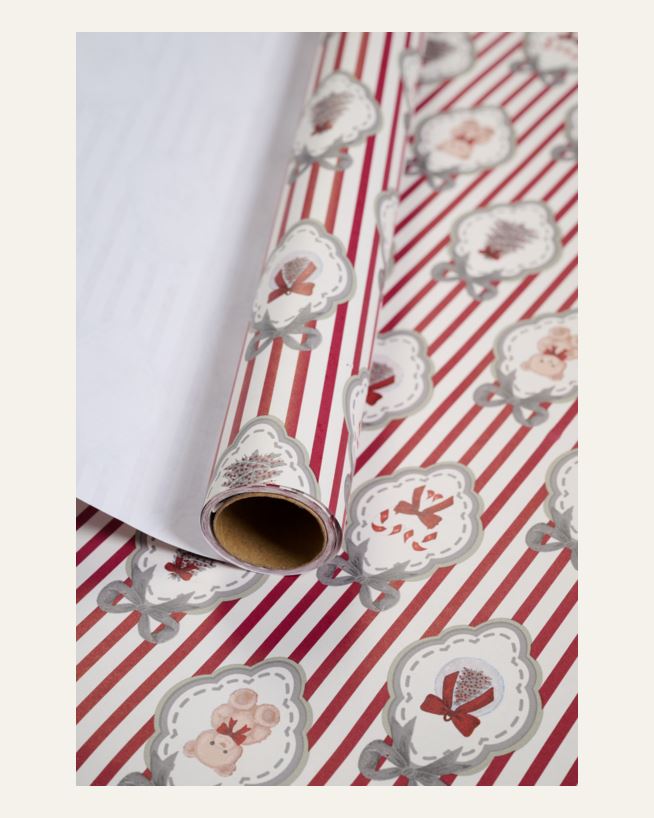 Geschenkpapier Multi/Weiß - 70cm x 3m Multi/Weiß - 1